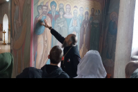Девятиклассники посетили Свято-Троицкий храм города Мценска Девятиклассники посетили Свято-Троицкий храм города Мценска