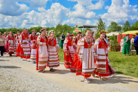 Глава Орловской митрополии принял участие в праздничных мероприятиях «Троицкие хороводы», 31 мая 2026 года, село Льгов Хотынецкого района Орловской области.