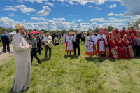 Глава Орловской митрополии принял участие в праздничных мероприятиях «Троицкие хороводы», 31 мая 2026 года, село Льгов Хотынецкого района Орловской области.
