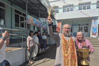Благочинный Троснянско-Кромского округа благословил юношеский велопробег «Навстречу Победе»