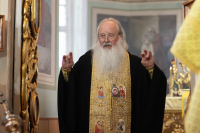 В канун Недели 3-ей по Пятидесятнице, дня памяти великомученика Феодора Стратилата, митрополит Орловский и Болховский Тихон возглавил всенощное бдение в Ахтырском кафедральном соборе города Орла. 20 июня 2026 года. В канун Недели 3-ей по Пятидесятнице, дня памяти великомученика Феодора Стратилата, митрополит Орловский и Болховский Тихон возглавил всенощное бдение в Ахтырском кафедральном соборе города Орла. 20 июня 2026 года.