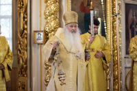 В канун Недели 3-ей по Пятидесятнице, дня памяти великомученика Феодора Стратилата, митрополит Орловский и Болховский Тихон возглавил всенощное бдение в Ахтырском кафедральном соборе города Орла. 20 июня 2026 года. В канун Недели 3-ей по Пятидесятнице, дня памяти великомученика Феодора Стратилата, митрополит Орловский и Болховский Тихон возглавил всенощное бдение в Ахтырском кафедральном соборе города Орла. 20 июня 2026 года.