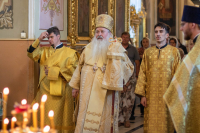 В канун Недели 3-ей по Пятидесятнице, дня памяти великомученика Феодора Стратилата, митрополит Орловский и Болховский Тихон возглавил всенощное бдение в Ахтырском кафедральном соборе города Орла. 20 июня 2026 года. В канун Недели 3-ей по Пятидесятнице, дня памяти великомученика Феодора Стратилата, митрополит Орловский и Болховский Тихон возглавил всенощное бдение в Ахтырском кафедральном соборе города Орла. 20 июня 2026 года.
