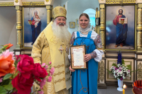 В Неделю 3-ю по Пятидесятнице, день памяти великомученика Феодора Стратилата, митрополит Орловский и Болховский Тихон совершил Божественную литургию в Знаменском храме села Знаменское Знаменского района Орловской области. 21 июня 2026 года. В Неделю 3-ю по Пятидесятнице, день памяти великомученика Феодора Стратилата, митрополит Орловский и Болховский Тихон совершил Божественную литургию в Знаменском храме села Знаменское Знаменского района Орловской области. 21 июня 2026 года.