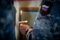 В день памяти святого великомученика Феодора Стратилата, Небесного покровителя сотрудников Федеральной службы судебных приставов, митрополит Орловский и Болховский Тихон возглавил торжественный молебен в Ахтырском кафедральном соборе города Орла, 21 июня 2026 года. В день памяти святого великомученика Феодора Стратилата, Небесного покровителя сотрудников Федеральной службы судебных приставов, митрополит Орловский и Болховский Тихон возглавил торжественный молебен в Ахтырском кафедральном соборе города Орла, 21 июня 2026 года.