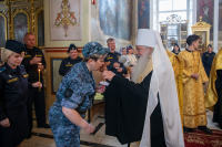 В день памяти святого великомученика Феодора Стратилата, Небесного покровителя сотрудников Федеральной службы судебных приставов, митрополит Орловский и Болховский Тихон возглавил торжественный молебен в Ахтырском кафедральном соборе города Орла, 21 июня 2026 года. В день памяти святого великомученика Феодора Стратилата, Небесного покровителя сотрудников Федеральной службы судебных приставов, митрополит Орловский и Болховский Тихон возглавил торжественный молебен в Ахтырском кафедральном соборе города Орла, 21 июня 2026 года.