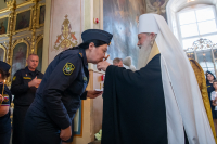 В день памяти святого великомученика Феодора Стратилата, Небесного покровителя сотрудников Федеральной службы судебных приставов, митрополит Орловский и Болховский Тихон возглавил торжественный молебен в Ахтырском кафедральном соборе города Орла, 21 июня 2026 года. В день памяти святого великомученика Феодора Стратилата, Небесного покровителя сотрудников Федеральной службы судебных приставов, митрополит Орловский и Болховский Тихон возглавил торжественный молебен в Ахтырском кафедральном соборе города Орла, 21 июня 2026 года.