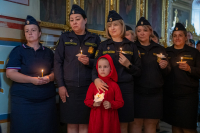 В день памяти святого великомученика Феодора Стратилата, Небесного покровителя сотрудников Федеральной службы судебных приставов, митрополит Орловский и Болховский Тихон возглавил торжественный молебен в Ахтырском кафедральном соборе города Орла, 21 июня 2026 года. В день памяти святого великомученика Феодора Стратилата, Небесного покровителя сотрудников Федеральной службы судебных приставов, митрополит Орловский и Болховский Тихон возглавил торжественный молебен в Ахтырском кафедральном соборе города Орла, 21 июня 2026 года.