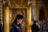 В день памяти святого великомученика Феодора Стратилата, Небесного покровителя сотрудников Федеральной службы судебных приставов, митрополит Орловский и Болховский Тихон возглавил торжественный молебен в Ахтырском кафедральном соборе города Орла, 21 июня 2026 года. В день памяти святого великомученика Феодора Стратилата, Небесного покровителя сотрудников Федеральной службы судебных приставов, митрополит Орловский и Болховский Тихон возглавил торжественный молебен в Ахтырском кафедральном соборе города Орла, 21 июня 2026 года.