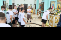 Воспитанники оборонно-спортивного клуба «Инок» прибыли в летний лагерь Духовного православного центра «Вятский посад» Воспитанники оборонно-спортивного клуба «Инок» прибыли в летний лагерь Духовного православного центра «Вятский посад»