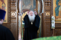 В Седмицу 5-ую по Пятидесятнице, в день памяти преподобного Тихона Медынского, калужского чудотворца, преподобного Тихона Лу́ховского, Костромского, чудотворца, преподобного Моисея Оптинского, перенесение мощей святителя Феофана, Затворника Вышенского, митрополит Орловский и Болховский Тихон возглавил Божественную литургию в Свято-Успенском мужском монастыре города Орла. 29 июня 2026 года