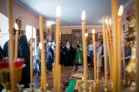 В день Отдания праздника Пятидесятницы и день памяти святой блаженной Ксении Петербургской, митрополит Орловский и Болховский Тихон возглавил Литургию в женском монастыре во имя блаженной Ксении Петербургской в селе Долбенкино Дмитровского района Орловской области. 6 июня 2026 года В день Отдания праздника Пятидесятницы и день памяти святой блаженной Ксении Петербургской, митрополит Орловский и Болховский Тихон возглавил Литургию в женском монастыре во имя блаженной Ксении Петербургской в селе Долбенкино Дмитровского района Орловской области. 6 июня 2026 года