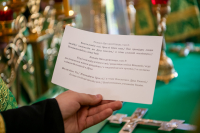 В день Отдания праздника Пятидесятницы и день памяти святой блаженной Ксении Петербургской, митрополит Орловский и Болховский Тихон возглавил Литургию в женском монастыре во имя блаженной Ксении Петербургской в селе Долбенкино Дмитровского района Орловской области. 6 июня 2026 года В день Отдания праздника Пятидесятницы и день памяти святой блаженной Ксении Петербургской, митрополит Орловский и Болховский Тихон возглавил Литургию в женском монастыре во имя блаженной Ксении Петербургской в селе Долбенкино Дмитровского района Орловской области. 6 июня 2026 года