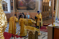 В канун Недели 1-й по Пятидесятнице, Всех святых, и Заговенья на Петров пост, митрополит Орловский и Болховский Тихон возглавил всенощное бдение в главном храме Орловской епархии — Ахтырском кафедральном соборе города Орла. 6 июня 2026 года В канун Недели 1-й по Пятидесятнице, Всех святых, и Заговенья на Петров пост, митрополит Орловский и Болховский Тихон возглавил всенощное бдение в главном храме Орловской епархии — Ахтырском кафедральном соборе города Орла. 6 июня 2026 года