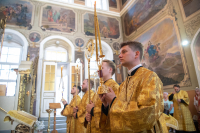 В канун Недели 1-й по Пятидесятнице, Всех святых, и Заговенья на Петров пост, митрополит Орловский и Болховский Тихон возглавил всенощное бдение в главном храме Орловской епархии — Ахтырском кафедральном соборе города Орла. 6 июня 2026 года В канун Недели 1-й по Пятидесятнице, Всех святых, и Заговенья на Петров пост, митрополит Орловский и Болховский Тихон возглавил всенощное бдение в главном храме Орловской епархии — Ахтырском кафедральном соборе города Орла. 6 июня 2026 года