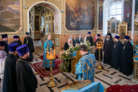 В день празднования Ахтырской иконы Божией Матери, митрополит Орловский и Болховский Тихон возглавил Божественную литургию в Ахтырском кафедральном соборе города Орла. 15 июля 2026 г. В день празднования Ахтырской иконы Божией Матери, митрополит Орловский и Болховский Тихон возглавил Божественную литургию в Ахтырском кафедральном соборе города Орла. 15 июля 2026 г.