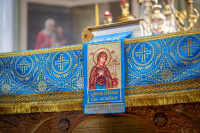 В день празднования Ахтырской иконы Божией Матери, митрополит Орловский и Болховский Тихон возглавил Божественную литургию в Ахтырском кафедральном соборе города Орла. 15 июля 2026 г. В день празднования Ахтырской иконы Божией Матери, митрополит Орловский и Болховский Тихон возглавил Божественную литургию в Ахтырском кафедральном соборе города Орла. 15 июля 2026 г.