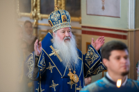 В день празднования Ахтырской иконы Божией Матери, митрополит Орловский и Болховский Тихон возглавил Божественную литургию в Ахтырском кафедральном соборе города Орла. 15 июля 2026 г. В день празднования Ахтырской иконы Божией Матери, митрополит Орловский и Болховский Тихон возглавил Божественную литургию в Ахтырском кафедральном соборе города Орла. 15 июля 2026 г.