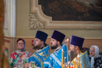 В день празднования Ахтырской иконы Божией Матери, митрополит Орловский и Болховский Тихон возглавил Божественную литургию в Ахтырском кафедральном соборе города Орла. 15 июля 2026 г. В день празднования Ахтырской иконы Божией Матери, митрополит Орловский и Болховский Тихон возглавил Божественную литургию в Ахтырском кафедральном соборе города Орла. 15 июля 2026 г.