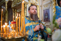 В день празднования Ахтырской иконы Божией Матери, митрополит Орловский и Болховский Тихон возглавил Божественную литургию в Ахтырском кафедральном соборе города Орла. 15 июля 2026 г. В день празднования Ахтырской иконы Божией Матери, митрополит Орловский и Болховский Тихон возглавил Божественную литургию в Ахтырском кафедральном соборе города Орла. 15 июля 2026 г.