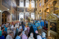 В день празднования Ахтырской иконы Божией Матери, митрополит Орловский и Болховский Тихон возглавил Божественную литургию в Ахтырском кафедральном соборе города Орла. 15 июля 2026 г. В день празднования Ахтырской иконы Божией Матери, митрополит Орловский и Болховский Тихон возглавил Божественную литургию в Ахтырском кафедральном соборе города Орла. 15 июля 2026 г.