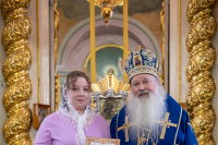 В день празднования Ахтырской иконы Божией Матери, митрополит Орловский и Болховский Тихон возглавил Божественную литургию в Ахтырском кафедральном соборе города Орла. 15 июля 2026 г. В день празднования Ахтырской иконы Божией Матери, митрополит Орловский и Болховский Тихон возглавил Божественную литургию в Ахтырском кафедральном соборе города Орла. 15 июля 2026 г.