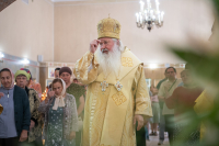 В день Собора Радонежских святых, митрополит Орловский и Болховский Тихон возглавил Божественную литургию в храме иконы Божией Матери «Знамение» Курская-Коренная города Орла. 19 июля 2026 г. В день Собора Радонежских святых, митрополит Орловский и Болховский Тихон возглавил Божественную литургию в храме иконы Божией Матери «Знамение» Курская-Коренная города Орла. 19 июля 2026 г.
