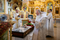 В день празднования Собора Архангела Гавриила, в Богоявленском соборе города Орла было совершено отпевание новопреставленного протоиерея Георгия Борисовича Леонтьева — старейшего клирика Орловской епархии, почившего 24 июля на 77-м году жизни. 26 июля 2025 года. В день празднования Собора Архангела Гавриила, в Богоявленском соборе города Орла было совершено отпевание новопреставленного протоиерея Георгия Борисовича Леонтьева — старейшего клирика Орловской епархии, почившего 24 июля на 77-м году жизни. 26 июля 2025 года.