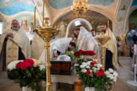 В день празднования Собора Архангела Гавриила, в Богоявленском соборе города Орла было совершено отпевание новопреставленного протоиерея Георгия Борисовича Леонтьева — старейшего клирика Орловской епархии, почившего 24 июля на 77-м году жизни. 26 июля 2025 года. В день празднования Собора Архангела Гавриила, в Богоявленском соборе города Орла было совершено отпевание новопреставленного протоиерея Георгия Борисовича Леонтьева — старейшего клирика Орловской епархии, почившего 24 июля на 77-м году жизни. 26 июля 2025 года.