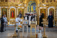 В день празднования Собора Архангела Гавриила, в Богоявленском соборе города Орла было совершено отпевание новопреставленного протоиерея Георгия Борисовича Леонтьева — старейшего клирика Орловской епархии, почившего 24 июля на 77-м году жизни. 26 июля 2025 года. В день празднования Собора Архангела Гавриила, в Богоявленском соборе города Орла было совершено отпевание новопреставленного протоиерея Георгия Борисовича Леонтьева — старейшего клирика Орловской епархии, почившего 24 июля на 77-м году жизни. 26 июля 2025 года.