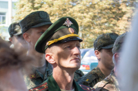 В канун Дня памяти российских воинов, погибших в Первой мировой войне 1914–1918 годов, митрополит Орловский и Болховский Тихон совершил заупокойную литию у мемориального знака на Наугорском шоссе в городе Орле. 31 июля 2026 года.