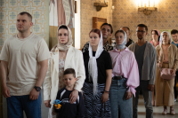 В канун Недели 5-й по Пятидесятнице, митрополит Орловский и Болховский Тихон совершил всенощное бдение в храме Казанской иконы Божией Матери города Орла. 4 июля 2026 года.