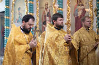 В Неделю 5-ю по Пятидесятнице, день памяти священномученика Евсевия, епископа Самосатского, митрополит Орловский и Болховский Тихон совершил чин великого освящения храма Покрова Пресвятой Богородицы в селе Клейменово Орловского муниципального округа, после чего возглавил Божественную литургию в новоосвященном храме. 5 июля 2026 года В Неделю 5-ю по Пятидесятнице, день памяти священномученика Евсевия, епископа Самосатского, митрополит Орловский и Болховский Тихон совершил чин великого освящения храма Покрова Пресвятой Богородицы в селе Клейменово Орловского муниципального округа, после чего возглавил Божественную литургию в новоосвященном храме. 5 июля 2026 года