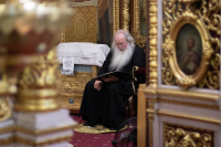 В канун Рождества честно́го славного Пророка, Предтечи и Крестителя Господня Иоанна, митрополит Орловский и Болховский Тихон совершил всенощное бдение в Иоанно-Крестительском храме города Орла. 06 июля 2026 г. В канун Рождества честно́го славного Пророка, Предтечи и Крестителя Господня Иоанна, митрополит Орловский и Болховский Тихон совершил всенощное бдение в Иоанно-Крестительском храме города Орла. 06 июля 2026 г.