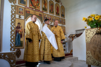 В Неделю 11-ю по Пятидесятнице, день памяти преподобного Антония Римлянина, Новгородского, чудотворца, митрополит Орловский и Болховский Тихон возглавил Божественную литургию в храме Покрова Пресвятой Богородицы поселка Шаблыкино. 16 августа 2026 года В Неделю 11-ю по Пятидесятнице, день памяти преподобного Антония Римлянина, Новгородского, чудотворца, митрополит Орловский и Болховский Тихон возглавил Божественную литургию в храме Покрова Пресвятой Богородицы поселка Шаблыкино. 16 августа 2026 года