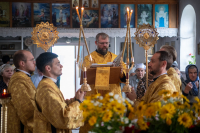 В Неделю 11-ю по Пятидесятнице, день памяти преподобного Антония Римлянина, Новгородского, чудотворца, митрополит Орловский и Болховский Тихон возглавил Божественную литургию в храме Покрова Пресвятой Богородицы поселка Шаблыкино. 16 августа 2026 года В Неделю 11-ю по Пятидесятнице, день памяти преподобного Антония Римлянина, Новгородского, чудотворца, митрополит Орловский и Болховский Тихон возглавил Божественную литургию в храме Покрова Пресвятой Богородицы поселка Шаблыкино. 16 августа 2026 года