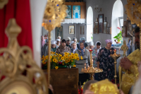 В Неделю 11-ю по Пятидесятнице, день памяти преподобного Антония Римлянина, Новгородского, чудотворца, митрополит Орловский и Болховский Тихон возглавил Божественную литургию в храме Покрова Пресвятой Богородицы поселка Шаблыкино. 16 августа 2026 года В Неделю 11-ю по Пятидесятнице, день памяти преподобного Антония Римлянина, Новгородского, чудотворца, митрополит Орловский и Болховский Тихон возглавил Божественную литургию в храме Покрова Пресвятой Богородицы поселка Шаблыкино. 16 августа 2026 года