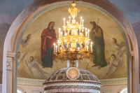В праздник Преображения Господа Бога и Спаса нашего Иисуса Христа, митрополит Орловский и Болховский Тихон возглавил Божественную литургию и престольные торжества в старинном Спасо-Преображенском храме села Спасское-Лутовиново — родового имения великого русского писателя Ивана Сергеевича Тургенева. 19 августа 2026 года, Мценский район. В праздник Преображения Господа Бога и Спаса нашего Иисуса Христа, митрополит Орловский и Болховский Тихон возглавил Божественную литургию и престольные торжества в старинном Спасо-Преображенском храме села Спасское-Лутовиново — родового имения великого русского писателя Ивана Сергеевича Тургенева. 19 августа 2026 года, Мценский район.