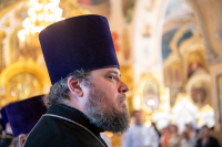 В праздник Вознесения Господня, в день памяти Апостола и евангелиста Иоанна Богослова, митрополит Орловский и Болховский Тихон возглавил Божественную литургию в Богоявленском соборе города Орла, за которой был совершен чин прославления святого праведного Афанасия, Христа ради юродивого, исповедника. 21 мая 2026 года, г.Орел В праздник Вознесения Господня, в день памяти Апостола и евангелиста Иоанна Богослова, митрополит Орловский и Болховский Тихон возглавил Божественную литургию в Богоявленском соборе города Орла, за которой был совершен чин прославления святого праведного Афанасия, Христа ради юродивого, исповедника. 21 мая 2026 года, г.Орел