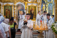 В праздник Вознесения Господня, в день памяти Апостола и евангелиста Иоанна Богослова, митрополит Орловский и Болховский Тихон возглавил Божественную литургию в Богоявленском соборе города Орла, за которой был совершен чин прославления святого праведного Афанасия, Христа ради юродивого, исповедника. 21 мая 2026 года, г.Орел В праздник Вознесения Господня, в день памяти Апостола и евангелиста Иоанна Богослова, митрополит Орловский и Болховский Тихон возглавил Божественную литургию в Богоявленском соборе города Орла, за которой был совершен чин прославления святого праведного Афанасия, Христа ради юродивого, исповедника. 21 мая 2026 года, г.Орел