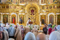 В праздник Вознесения Господня, в день памяти Апостола и евангелиста Иоанна Богослова, митрополит Орловский и Болховский Тихон возглавил Божественную литургию в Богоявленском соборе города Орла, за которой был совершен чин прославления святого праведного Афанасия, Христа ради юродивого, исповедника. 21 мая 2026 года, г.Орел В праздник Вознесения Господня, в день памяти Апостола и евангелиста Иоанна Богослова, митрополит Орловский и Болховский Тихон возглавил Божественную литургию в Богоявленском соборе города Орла, за которой был совершен чин прославления святого праведного Афанасия, Христа ради юродивого, исповедника. 21 мая 2026 года, г.Орел