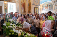 В праздник Вознесения Господня, в день памяти Апостола и евангелиста Иоанна Богослова, митрополит Орловский и Болховский Тихон возглавил Божественную литургию в Богоявленском соборе города Орла, за которой был совершен чин прославления святого праведного Афанасия, Христа ради юродивого, исповедника. 21 мая 2026 года, г.Орел В праздник Вознесения Господня, в день памяти Апостола и евангелиста Иоанна Богослова, митрополит Орловский и Болховский Тихон возглавил Божественную литургию в Богоявленском соборе города Орла, за которой был совершен чин прославления святого праведного Афанасия, Христа ради юродивого, исповедника. 21 мая 2026 года, г.Орел
