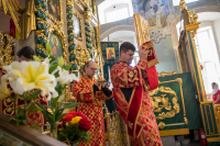 В Неделю 9-ю по Пятидесятнице, день памяти святого пророка Илии (IX век до Рождества Христова), митрополит Орловский и Болховский Тихон возглавил престольные торжества и совершил Божественную литургию в Николо-Песковском храме города Орла. 2 августа 2026 года В Неделю 9-ю по Пятидесятнице, день памяти святого пророка Илии (IX век до Рождества Христова), митрополит Орловский и Болховский Тихон возглавил престольные торжества и совершил Божественную литургию в Николо-Песковском храме города Орла. 2 августа 2026 года