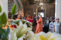В Неделю 9-ю по Пятидесятнице, день памяти святого пророка Илии (IX век до Рождества Христова), митрополит Орловский и Болховский Тихон возглавил престольные торжества и совершил Божественную литургию в Николо-Песковском храме города Орла. 2 августа 2026 года В Неделю 9-ю по Пятидесятнице, день памяти святого пророка Илии (IX век до Рождества Христова), митрополит Орловский и Болховский Тихон возглавил престольные торжества и совершил Божественную литургию в Николо-Песковском храме города Орла. 2 августа 2026 года