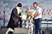Митрополит Орловский и Болховский Тихон принял участие в торжествах по случаю 98-летия Сосковского района, 22 августа 2026 года, Орловская область.