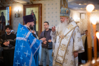 В Неделю 13-ю по Пятидесятнице, день памяти преподобного Пимена Угрешского и преподобного Алипия, иконописца Печерского, в Ближних пещерах, митрополит Орловский и Болховский Тихон возглавил Божественную литургию в храме Казанской иконы Божией Матери города Орла. 30 августа 2026 года В Неделю 13-ю по Пятидесятнице, день памяти преподобного Пимена Угрешского и преподобного Алипия, иконописца Печерского, в Ближних пещерах, митрополит Орловский и Болховский Тихон возглавил Божественную литургию в храме Казанской иконы Божией Матери города Орла. 30 августа 2026 года