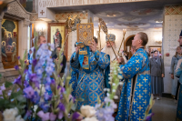 В Неделю 13-ю по Пятидесятнице, день памяти преподобного Пимена Угрешского и преподобного Алипия, иконописца Печерского, в Ближних пещерах, митрополит Орловский и Болховский Тихон возглавил Божественную литургию в храме Казанской иконы Божией Матери города Орла. 30 августа 2026 года В Неделю 13-ю по Пятидесятнице, день памяти преподобного Пимена Угрешского и преподобного Алипия, иконописца Печерского, в Ближних пещерах, митрополит Орловский и Болховский Тихон возглавил Божественную литургию в храме Казанской иконы Божией Матери города Орла. 30 августа 2026 года