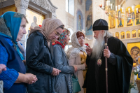 В Неделю 13-ю по Пятидесятнице, день памяти преподобного Пимена Угрешского и преподобного Алипия, иконописца Печерского, в Ближних пещерах, митрополит Орловский и Болховский Тихон возглавил Божественную литургию в храме Казанской иконы Божией Матери города Орла. 30 августа 2026 года В Неделю 13-ю по Пятидесятнице, день памяти преподобного Пимена Угрешского и преподобного Алипия, иконописца Печерского, в Ближних пещерах, митрополит Орловский и Болховский Тихон возглавил Божественную литургию в храме Казанской иконы Божией Матери города Орла. 30 августа 2026 года