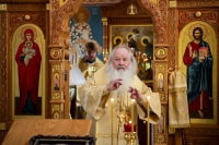 В день памяти Успения праведной Анны, матери Пресвятой Богородицы, святых жен Олимпиады диакониссы и Евпракси́и девы, Таве́ннской, митрополит Орловский и Болховский Тихон возглавил Божественную Литургию в храме великомученика Димитрия Солунского на Лужковском кладбище города Орла. 7 августа 2026 года В день памяти Успения праведной Анны, матери Пресвятой Богородицы, святых жен Олимпиады диакониссы и Евпракси́и девы, Таве́ннской, митрополит Орловский и Болховский Тихон возглавил Божественную Литургию в храме великомученика Димитрия Солунского на Лужковском кладбище города Орла. 7 августа 2026 года