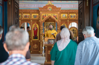 В день памяти Успения праведной Анны, матери Пресвятой Богородицы, святых жен Олимпиады диакониссы и Евпракси́и девы, Таве́ннской, митрополит Орловский и Болховский Тихон возглавил Божественную Литургию в храме великомученика Димитрия Солунского на Лужковском кладбище города Орла. 7 августа 2026 года В день памяти Успения праведной Анны, матери Пресвятой Богородицы, святых жен Олимпиады диакониссы и Евпракси́и девы, Таве́ннской, митрополит Орловский и Болховский Тихон возглавил Божественную Литургию в храме великомученика Димитрия Солунского на Лужковском кладбище города Орла. 7 августа 2026 года